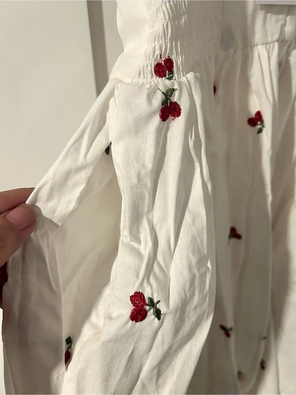 Unique vintage cherry Bow Strap Midi Dress NWT - Picture 5 of 5